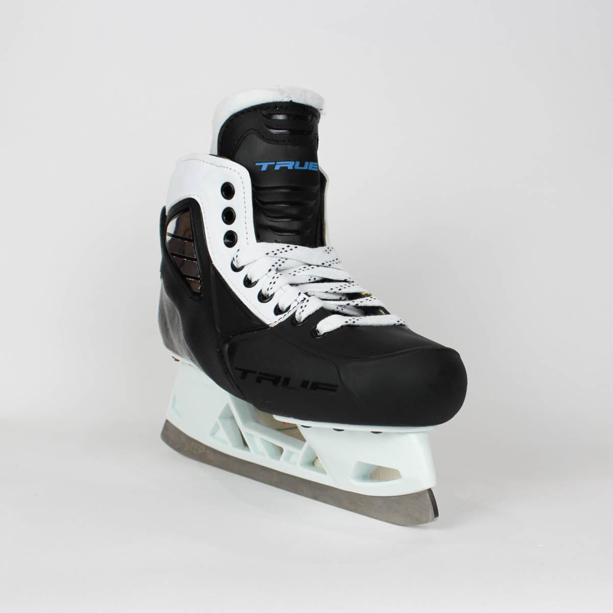 TRUE Senior Two Piece Goalie Skates - Pro Stock - White Side - Size 7