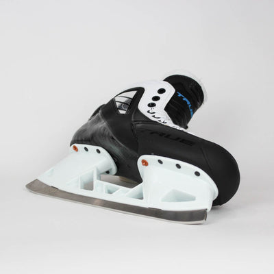 TRUE Senior Two Piece Goalie Skates - Pro Stock - White Side - Size 7