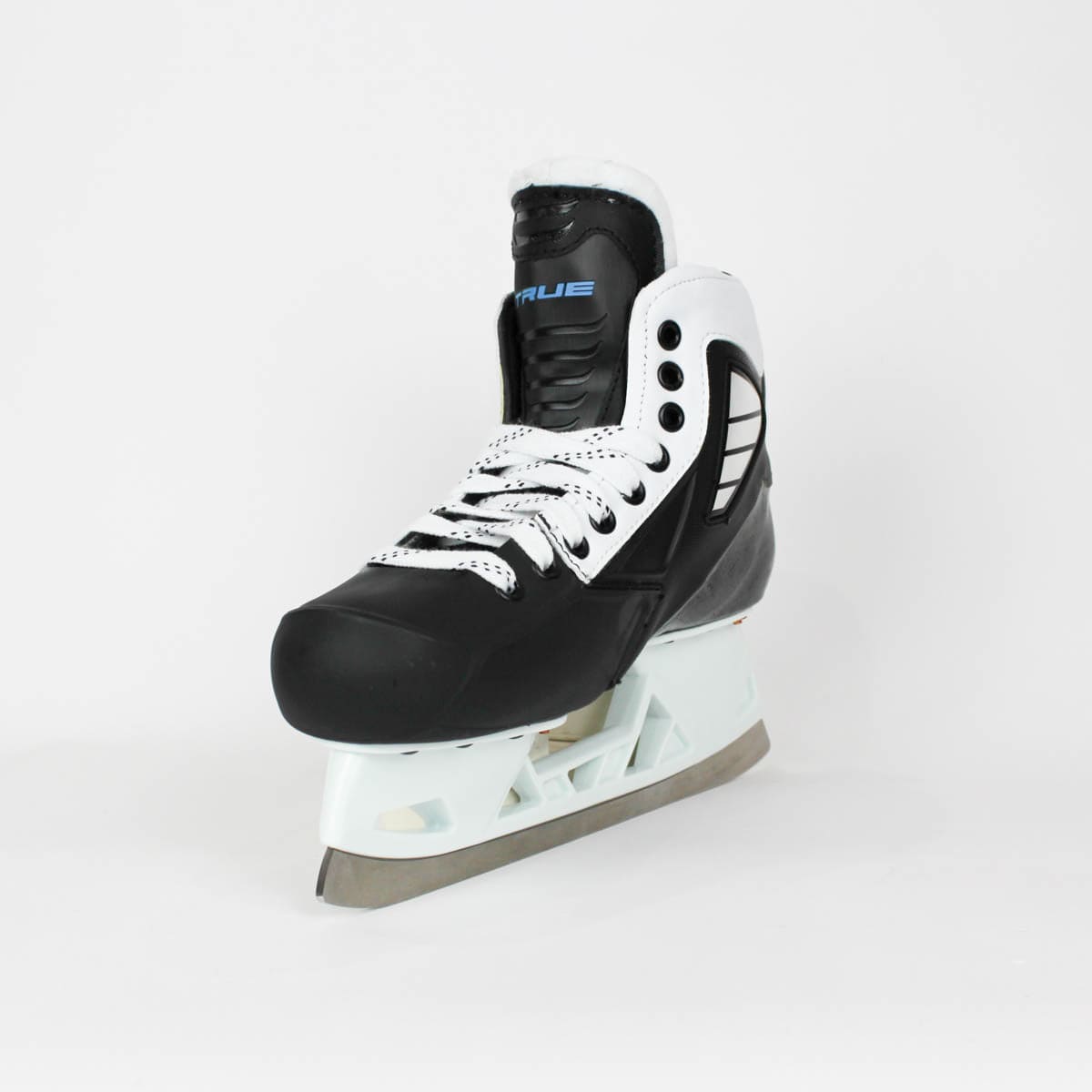 TRUE Senior Two Piece Goalie Skates - Pro Stock - White Side - Size 7