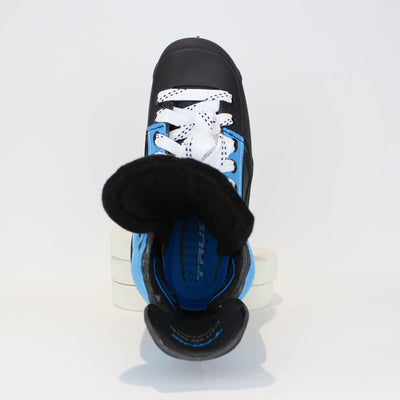 TRUE Player Junior Hockey Skates - Pro Stock - VH Holder - Blue Side - Size 4