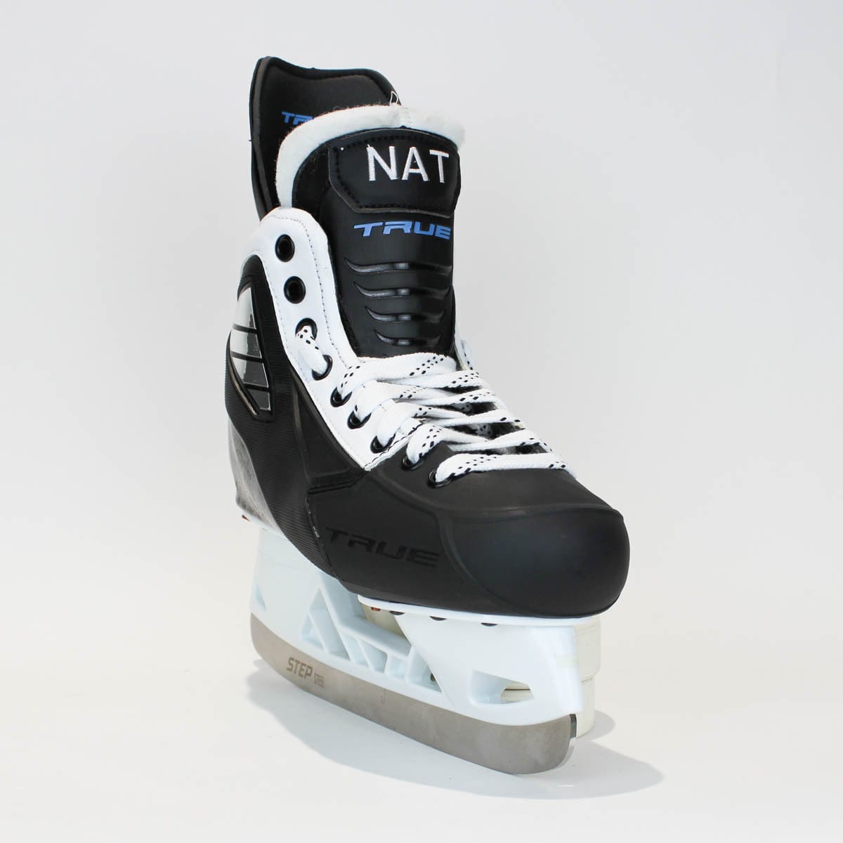 TRUE Player Junior Hockey Skates - Pro Stock - VH Holder - White Side - "NAT" - Size 5