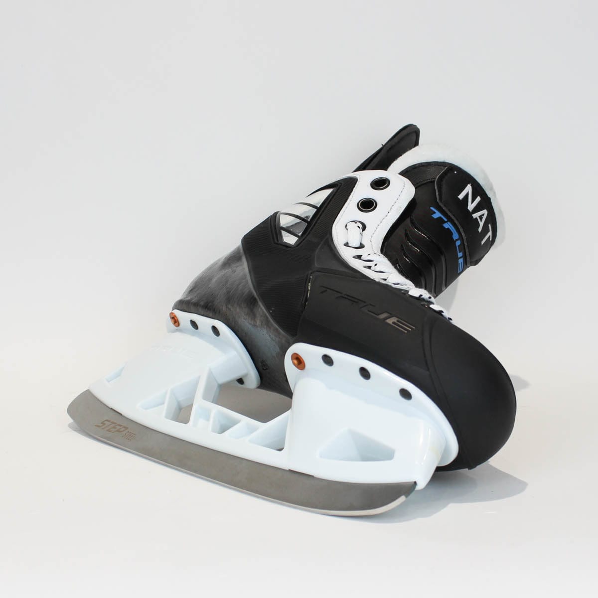 TRUE Player Junior Hockey Skates - Pro Stock - VH Holder - White Side - "NAT" - Size 5
