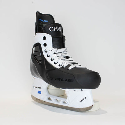 TRUE Player Senior Hockey Skates - Pro Stock - Shift Holder - White Side - "CHW" - Size 7