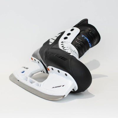 TRUE Player Senior Hockey Skates - Pro Stock - Shift Holder - White Side - Size 8