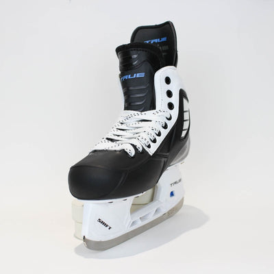 TRUE Player Senior Hockey Skates - Pro Stock - Shift Holder - White Side - Size 8