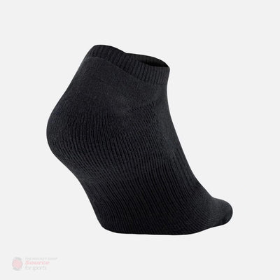 Under Armour Charged Cotton No Show Black Performance Socks - 6 Pack