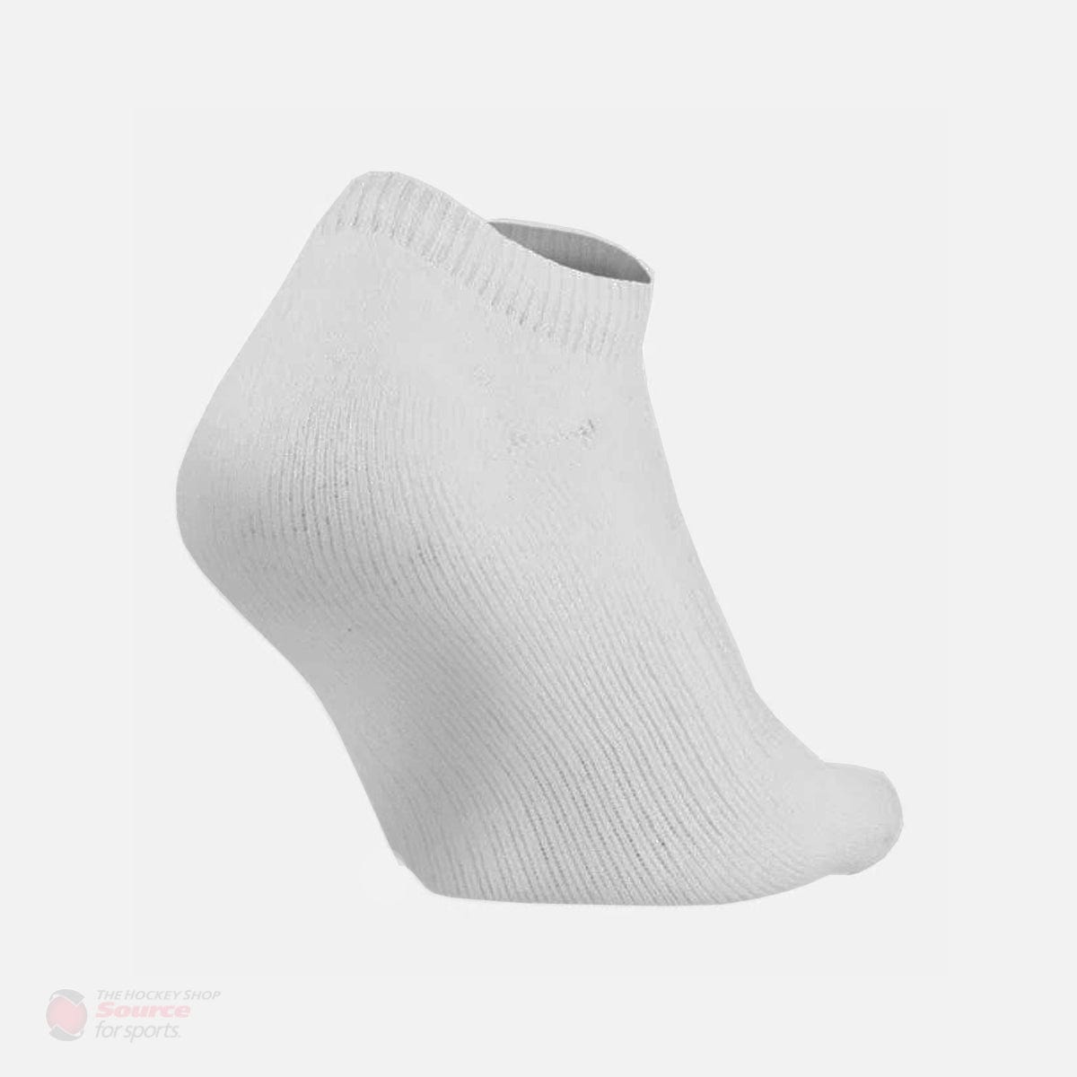 Under Armour Charged Cotton No Show White Performance Socks - 6 Pack