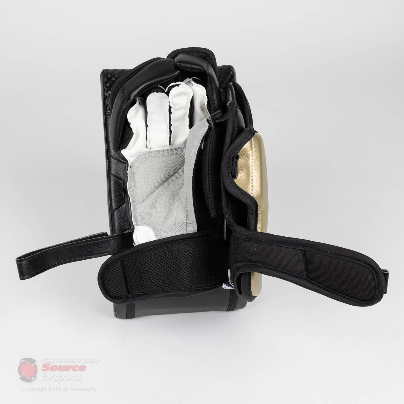 Vaughn Velocity V9 Pro Carbon Senior Goalie Blocker - Pulse Graphic