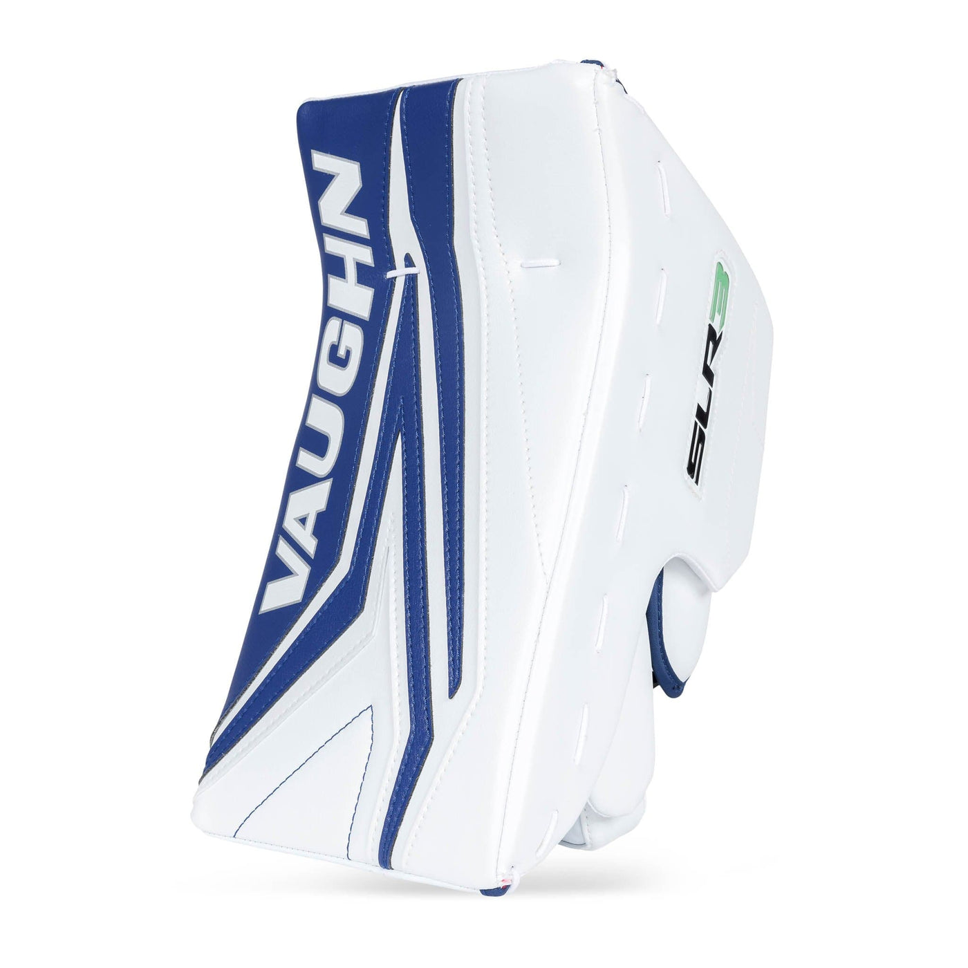 Vaughn Blockers Vaughn Ventus SLR3 Pro Senior Goalie Blocker White / Blue / Regular - TheHockeyShop