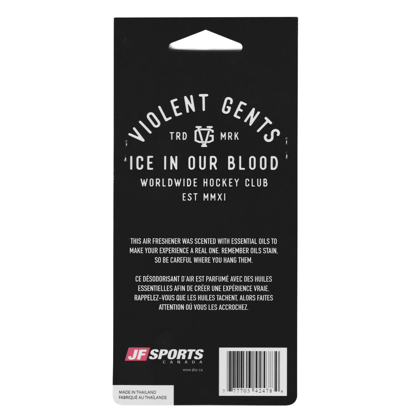 Violent Gentlemen Black Ice Specialist Air Freshener - The Hockey Shop Source For Sports